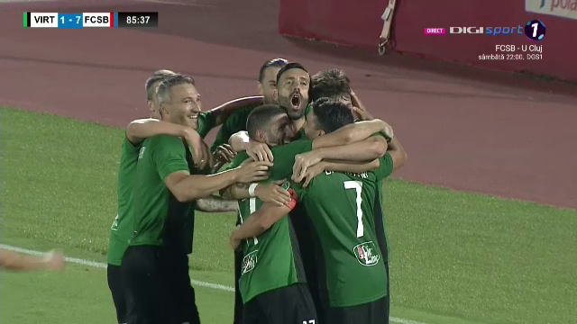Cum au reacționat jucătorii lui Virtus după ce au dat golul de onoare în meciul cu FCSB! Piovaccari a dat tonul ”sărbătorii”_19
