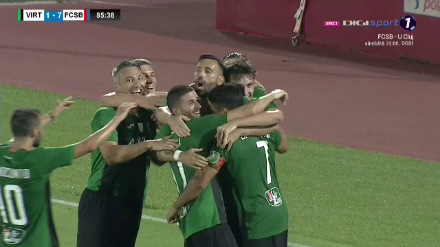 Cum au reacționat jucătorii lui Virtus după ce au dat golul de onoare în meciul cu FCSB! Piovaccari a dat tonul ”sărbătorii”_20