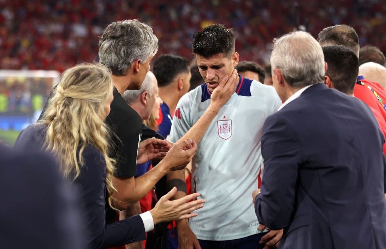 Teribil! Vestea primită de Alvaro Morata după accidentarea stupidă de dinaintea finalei EURO 2024_1