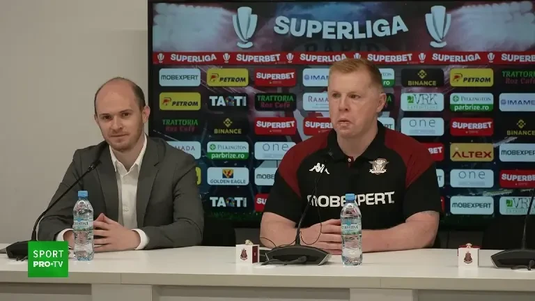 Neil Lennon și Albion Rrahmani, conferință de presă înainte de UTA Arad - Rapid