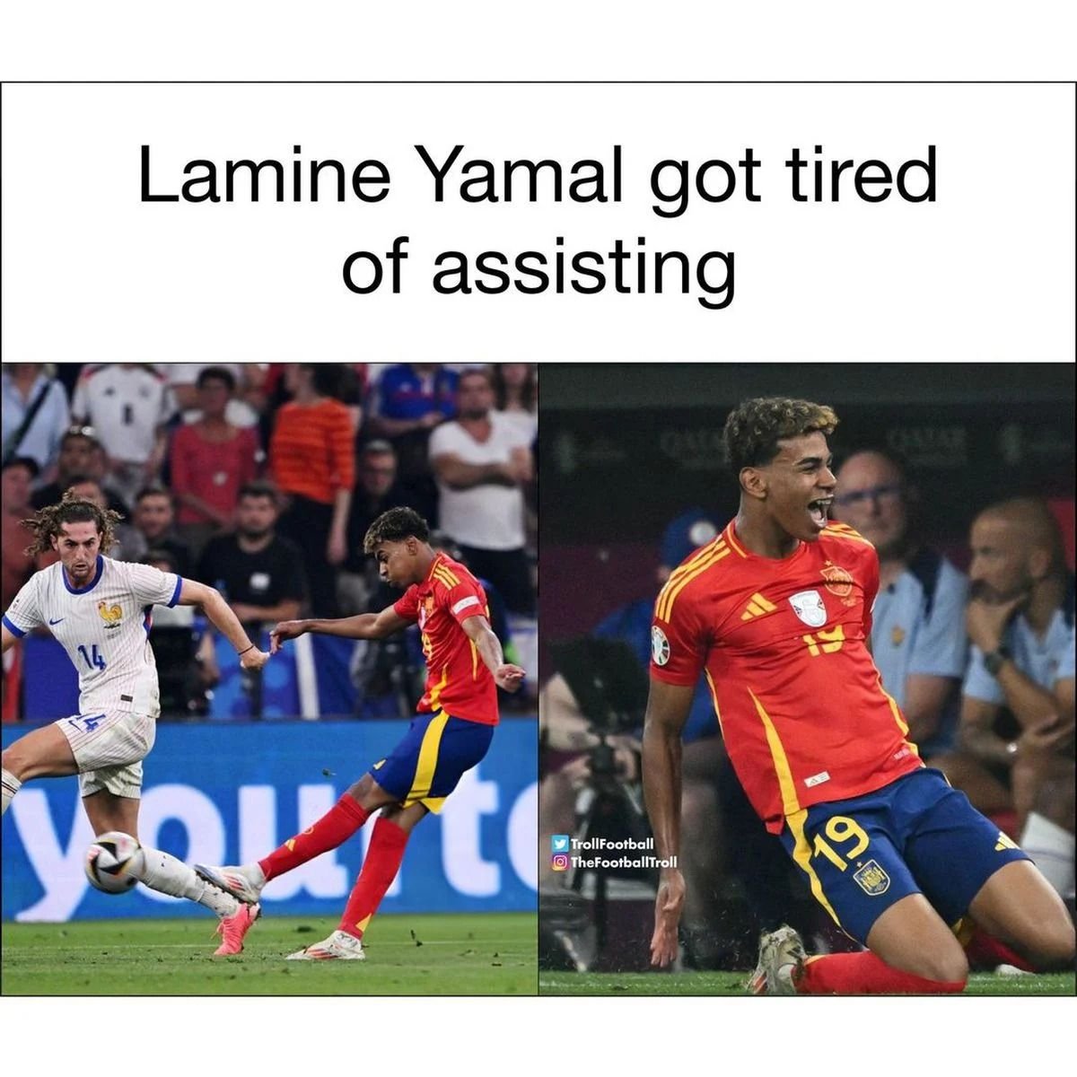 Lamine Yamal, erou, Kylian Mbappe, ”victimă”! Meme-urile apărute după eliminarea Franței de la EURO 2024_4