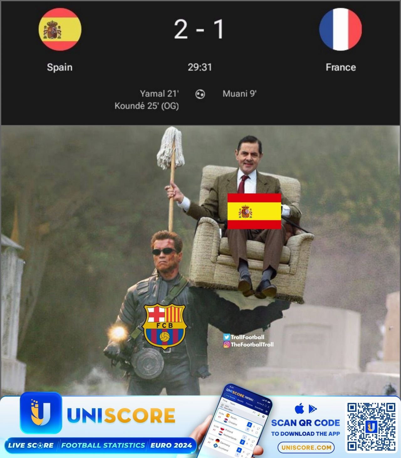 Lamine Yamal, erou, Kylian Mbappe, ”victimă”! Meme-urile apărute după eliminarea Franței de la EURO 2024_8