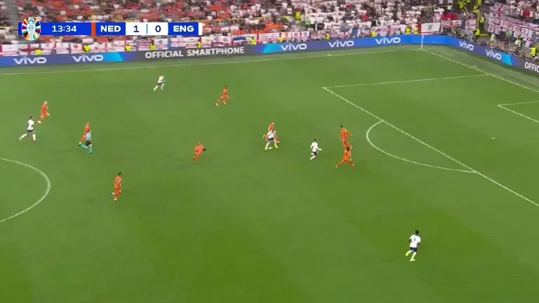Olanda - Anglia (min.14) Harry Kane, faultat în careu