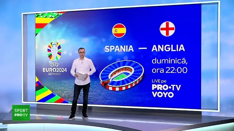 Spania - Anglia, finala EURO 2024, e duminică de la 22:00, Pro TV și VOYO