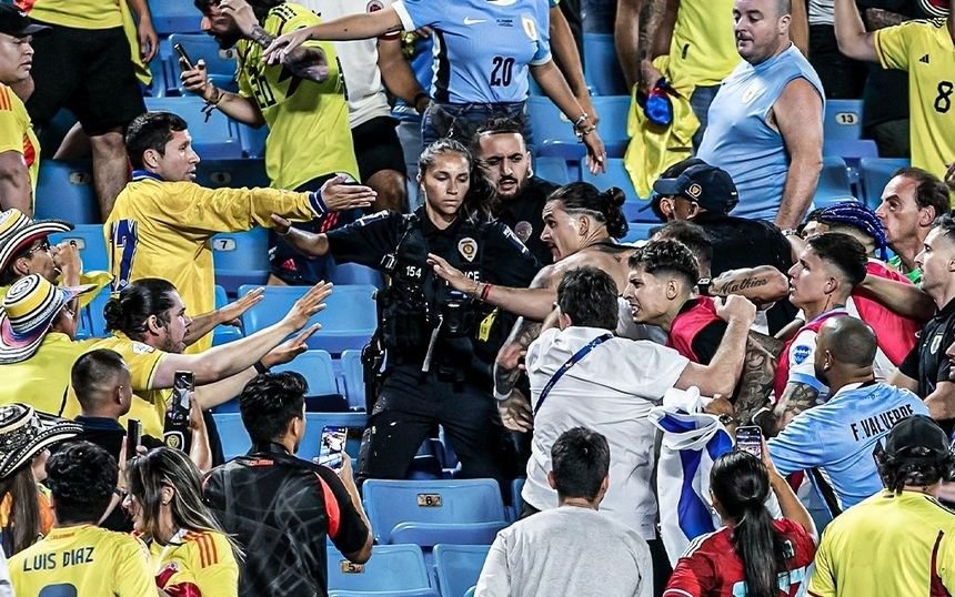 Anchetă după incidentele de la meciul Uruguay - Columbia. Darwin Nunez s-a luat la bătaie cu suporterii după fluierul final