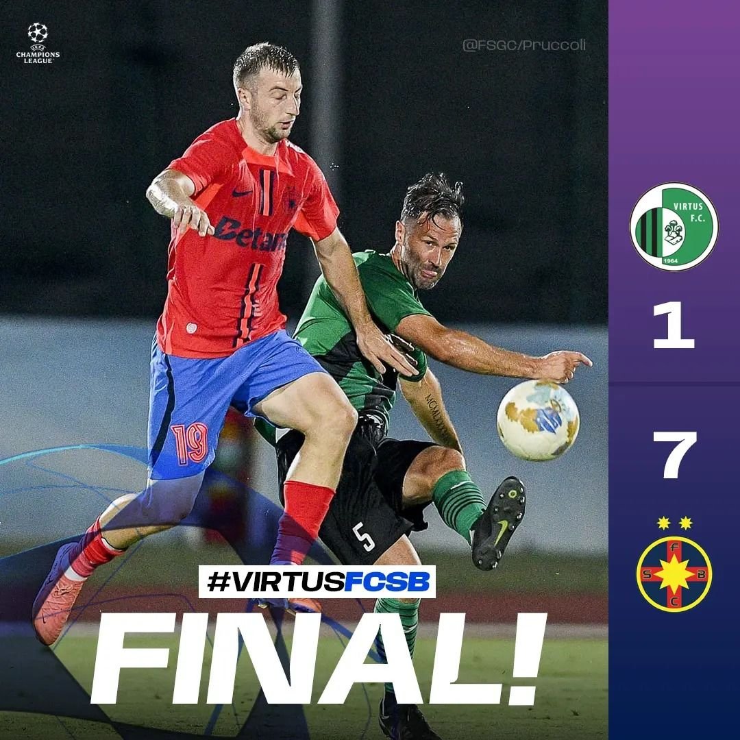 FCSB - Virtus 4-0 | Obiectiv îndeplinit pentru campioana României. Urmează dubla de foc cu Maccabi Tel Aviv_3
