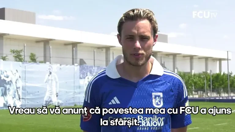 William Baeten, mesaj emoționant după ce a plecat de la FCU Craiova: ”Toți sunt în inima mea”