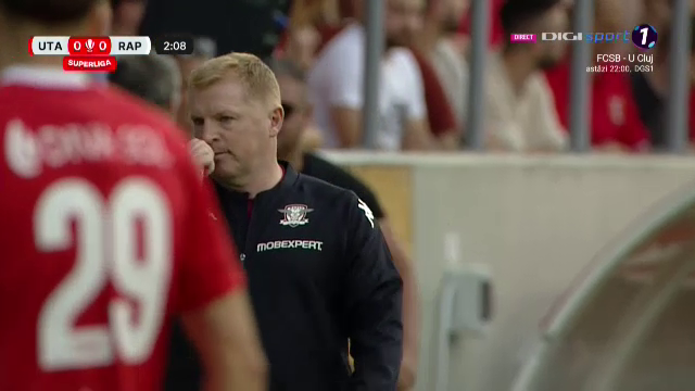 Neil Lennon a debutat în Liga 1! Imagini cu noul antrenor de la Rapid_4