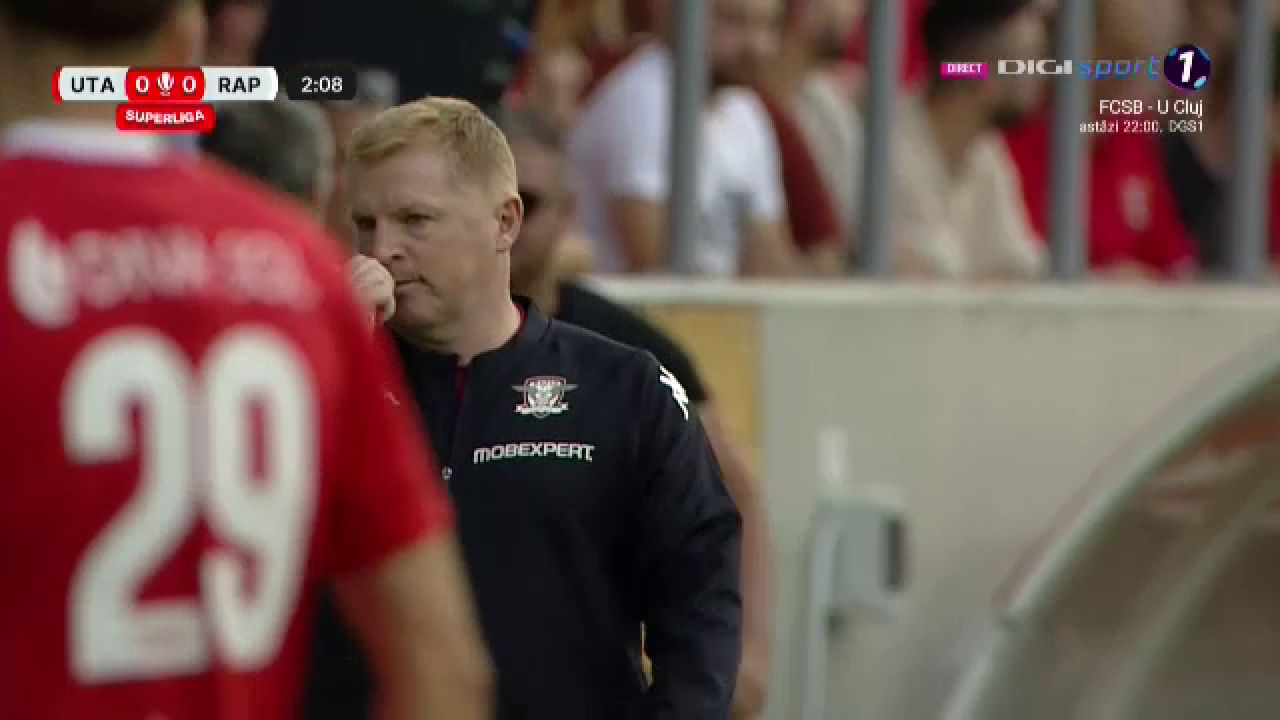 Neil Lennon a debutat în Liga 1! Imagini cu noul antrenor de la Rapid_4