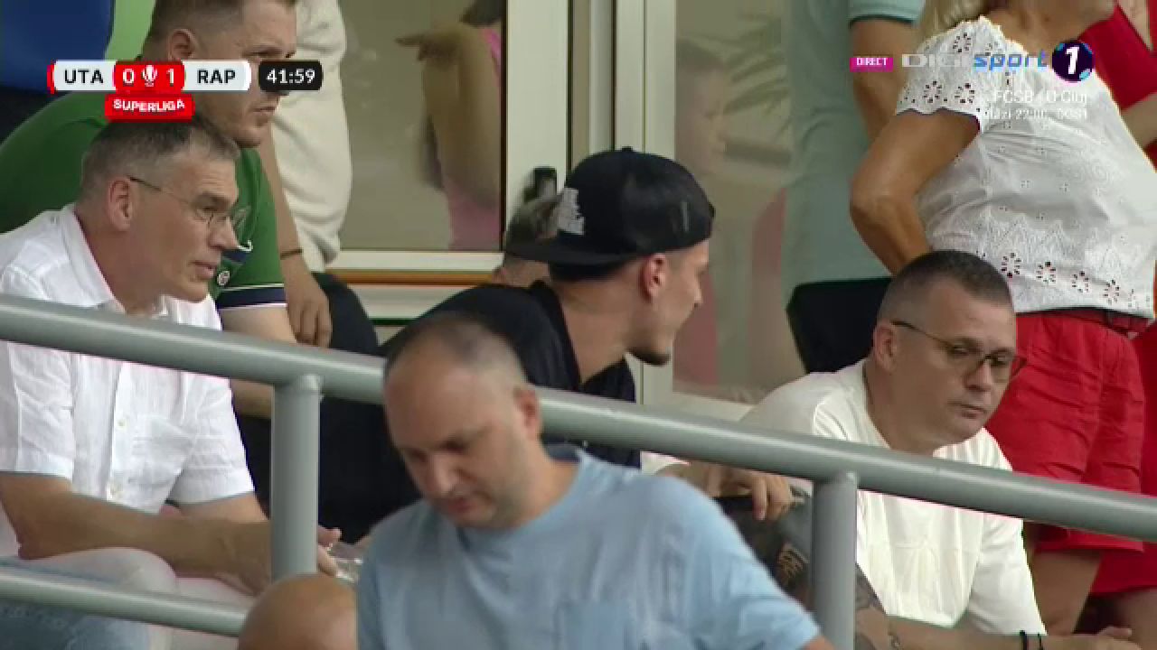 Surpriză! De la EURO 2024, la Arad: ce fotbalist a fost prezent în tribună la UTA - Rapid_4
