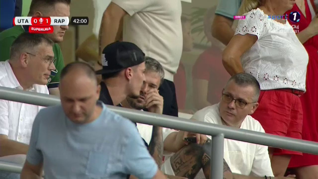 Surpriză! De la EURO 2024, la Arad: ce fotbalist a fost prezent în tribună la UTA - Rapid_6