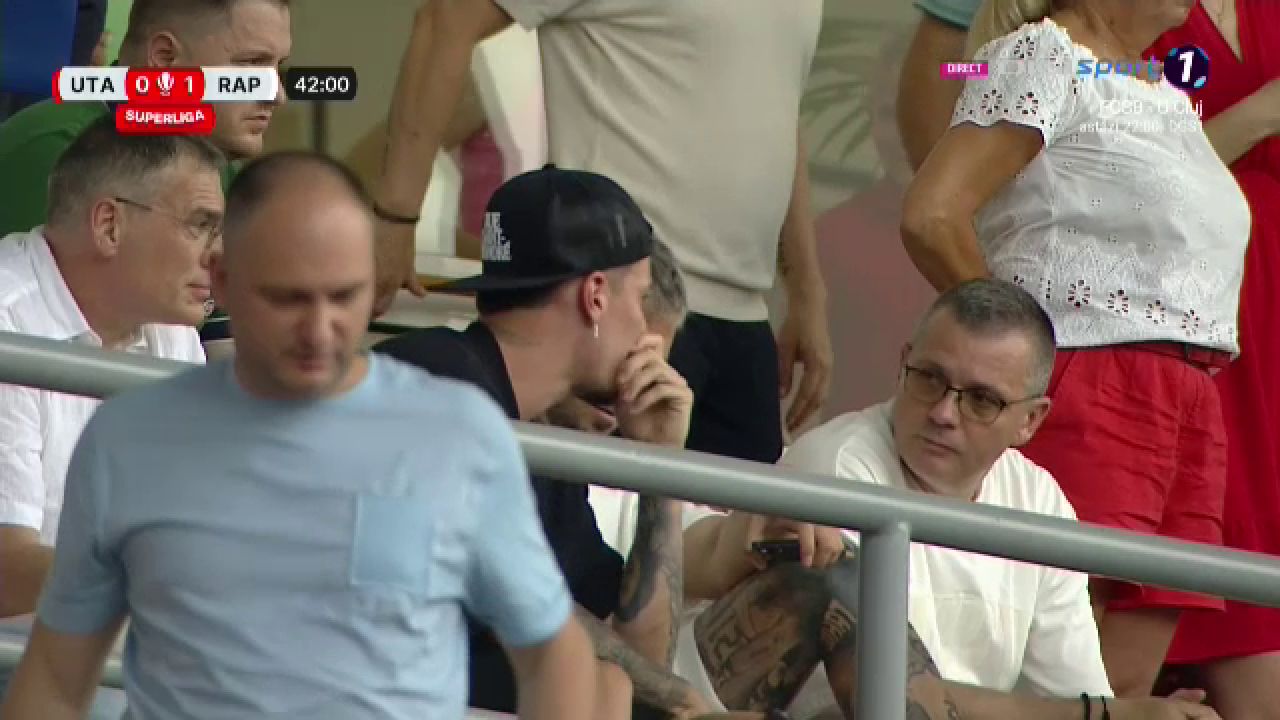 Surpriză! De la EURO 2024, la Arad: ce fotbalist a fost prezent în tribună la UTA - Rapid_7
