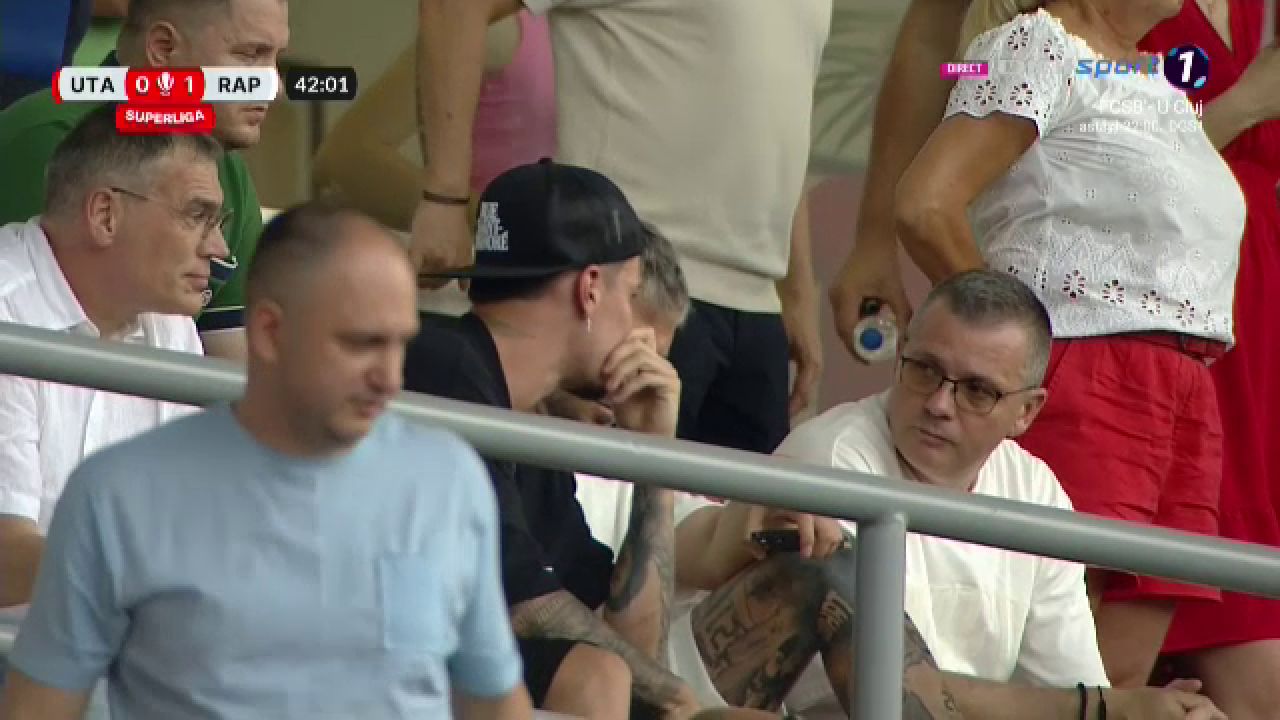 Surpriză! De la EURO 2024, la Arad: ce fotbalist a fost prezent în tribună la UTA - Rapid_8
