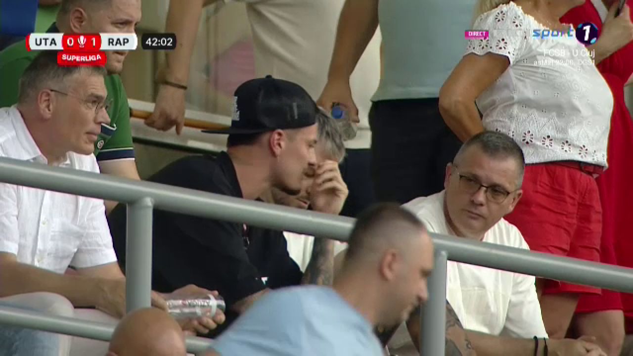 Surpriză! De la EURO 2024, la Arad: ce fotbalist a fost prezent în tribună la UTA - Rapid_9