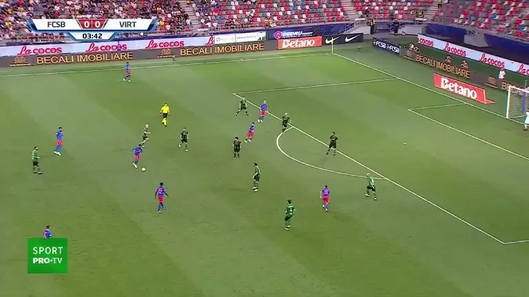FCSB - Virtus AC: ocazie FCSB, minutul 4