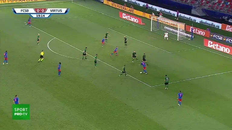 FCSB - Virtus AC: gol FCSB, minutul 20