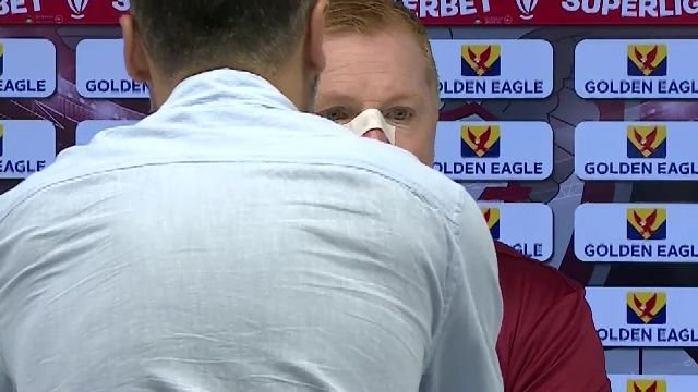 Cum a apărut Neil Lennon înainte de Rapid - CFR Cluj, după accidentul din Herăstrău: 