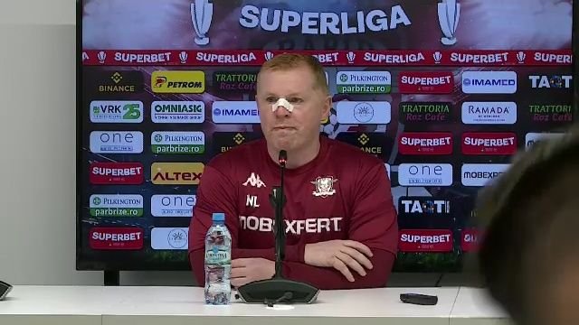 Cum a apărut Neil Lennon înainte de Rapid - CFR Cluj, după accidentul din Herăstrău: 