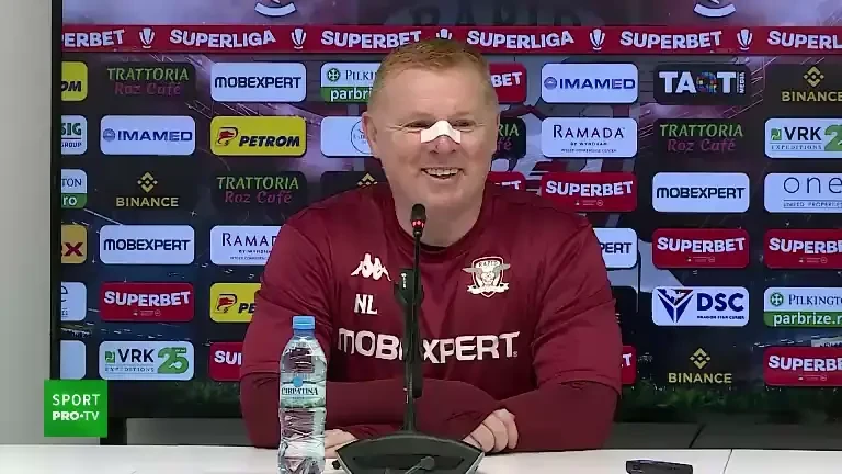 Neil Lennon, conferință de presă &icirc;nainte de Rapid - CFR Cluj (19.07.2024)
