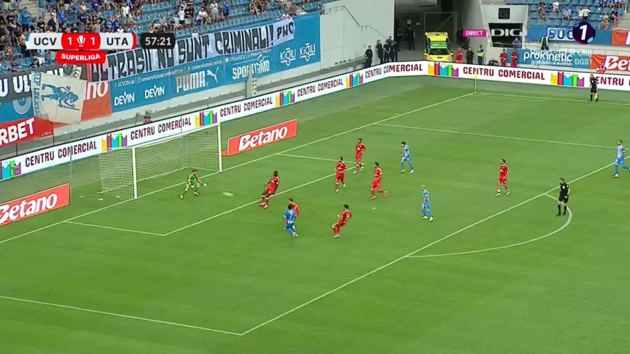 Universitatea Craiova – UTA Arad 4-2 | Oltenii obțin prima victorie în campionat și sunt lideri, provizoriu, în Superligă_8