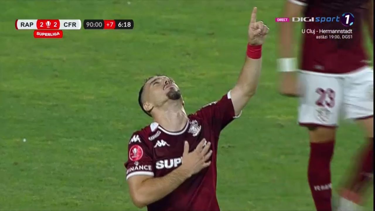 Rapid – CFR Cluj 2-2 | Giuleștenii supraviețuiesc și obțin un punct la ultima fază a meciului_1