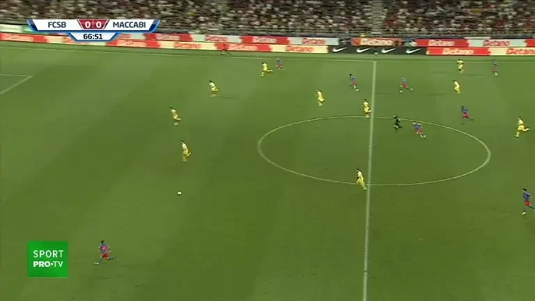 UCL: FCSB - Maccabi Tel Aviv | Ocazie Alexandru Băluță, minutul 67