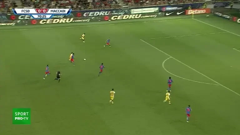 UCL: FCSB - Maccabi Tel Aviv | GOL Dan Biton, minutul 71