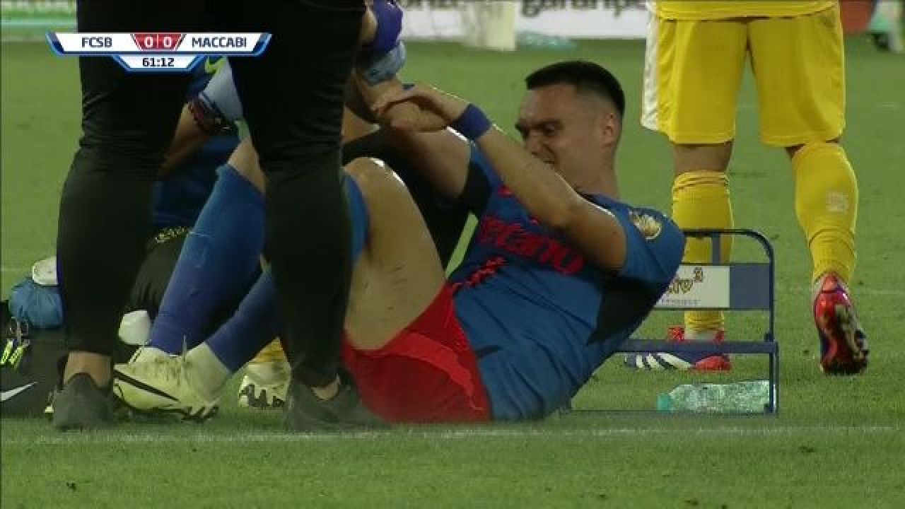 Cât ghinion! Cum s-a accidentat Adrian Șut în meciul cu Maccabi Tel Aviv_5