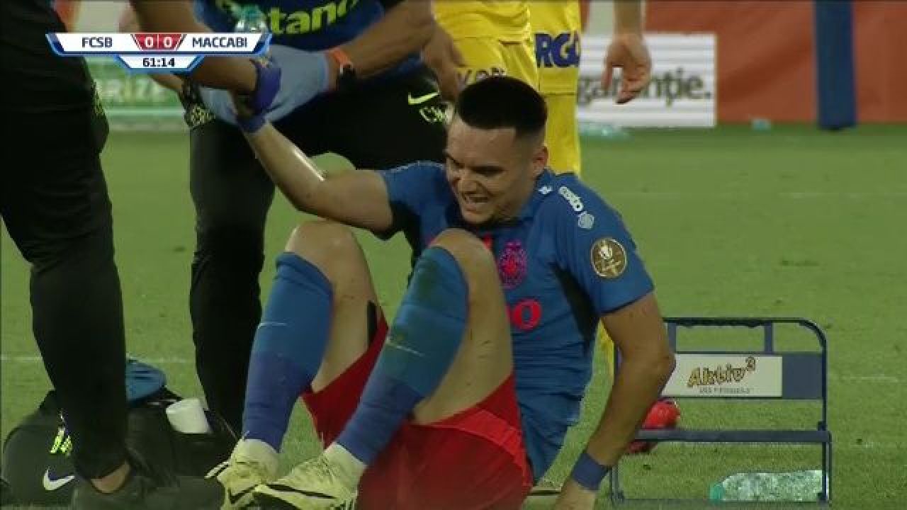 Cât ghinion! Cum s-a accidentat Adrian Șut în meciul cu Maccabi Tel Aviv_6