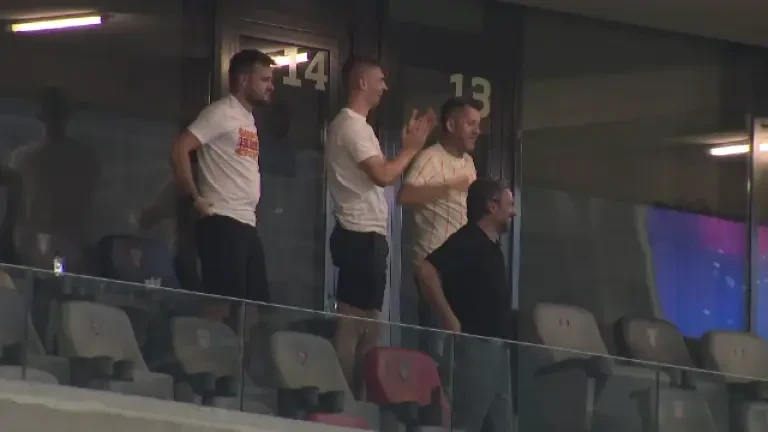 Reacția lui Florin Tănase la golul înscris de Joyskim Dawa în FCSB - Maccabi Tel Aviv 1-1