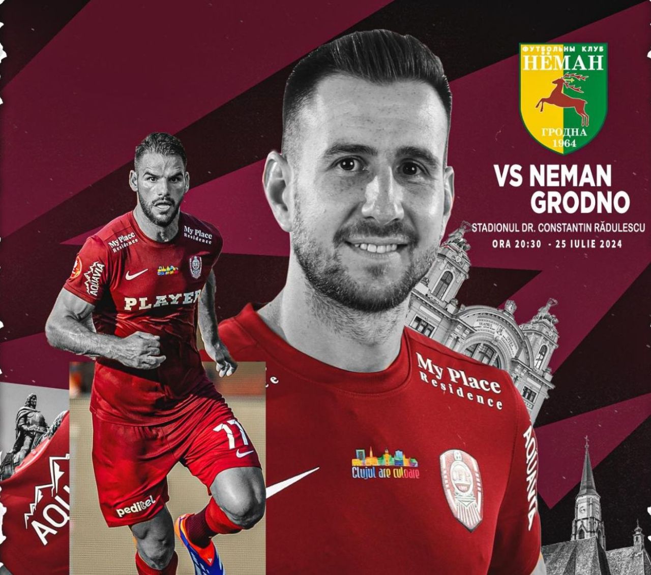 CFR - Neman Grodno 0-0, în turul II preliminar din Conference League. Ghinion cât casa: două ocazii mari ratate pe final de echipa din Gruia și eroare de arbitraj_2
