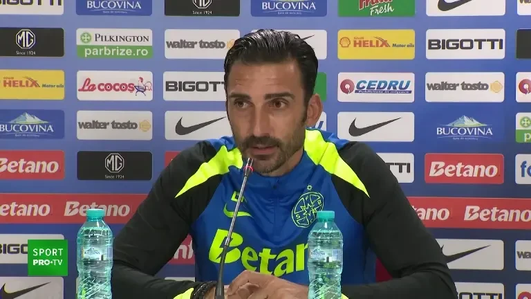 Elias Charalambous, înainte de FCSB - Oțelul (25 iulie 2024)