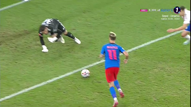 Ratarea sezonului?! David Miculescu a zguduit bara din câțiva metri în FCSB - Oțelul_18