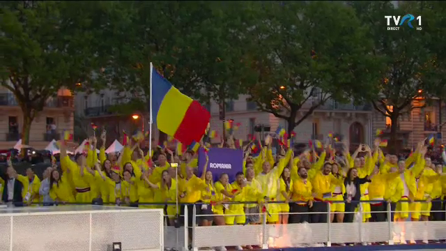 Team Romania, apariție grandioasă pe Sena, la ceremonia de deschidere a Jocurilor Olimpice de la Paris 2024