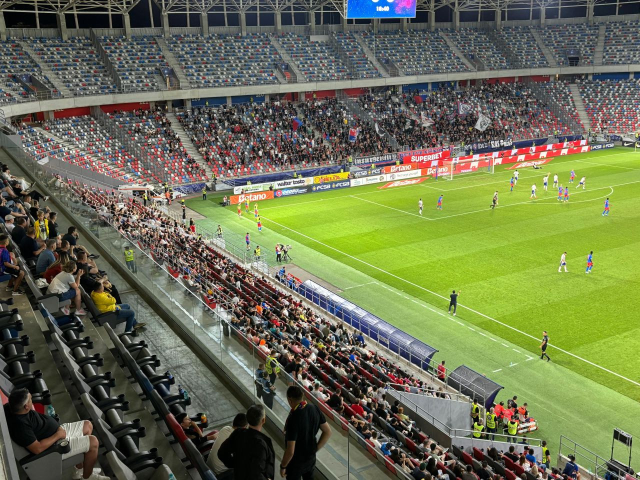 C&acirc;ți spectatori au asistat la meciul dintre FCSB și Oțelul Galați