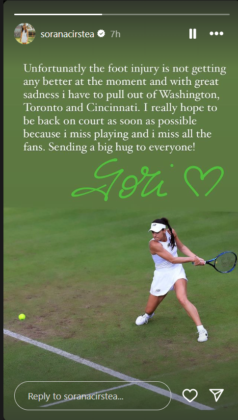 Sorana Cîrstea: 