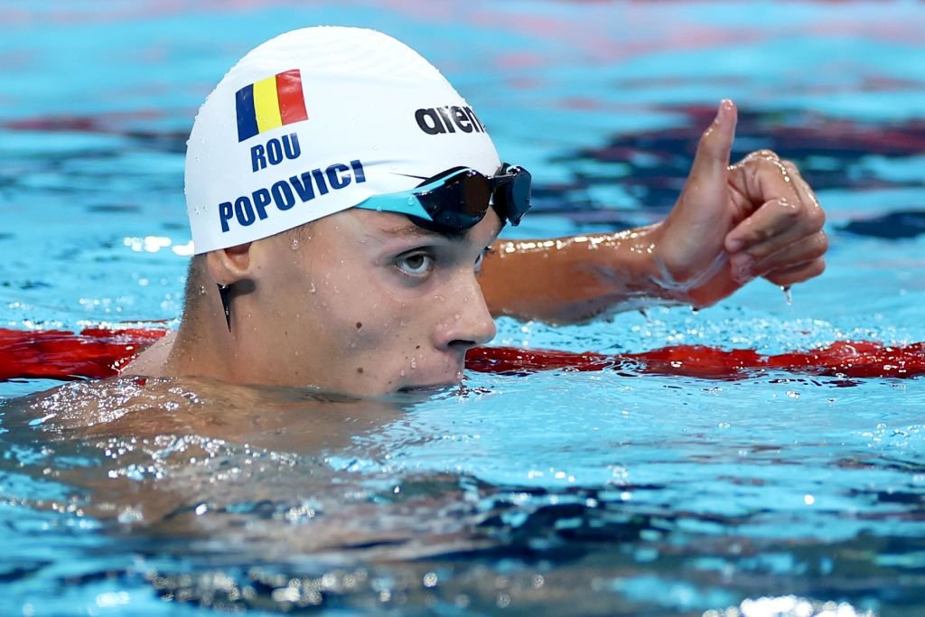Photo finish! David Popovici a câștigat la o PALMĂ aurul olimpic la 200 de metri liber_5