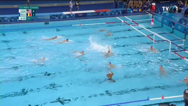 Dominați! Rom&acirc;nia - SUA 8-14, &icirc;n al doilea meci din grupe pentru tricolorii lui Bogdan Rath la Jocurile Olimpice&nbsp;