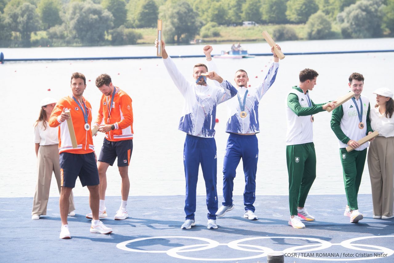 AUR, AUR, AUR ROMÂNIA!!! Cornea și Enache, campioni olimpici la dublu vâsle! ARGINT pentru Radiș și Bodnar. Ce punctaj au avut fetele de la gimnastică_1