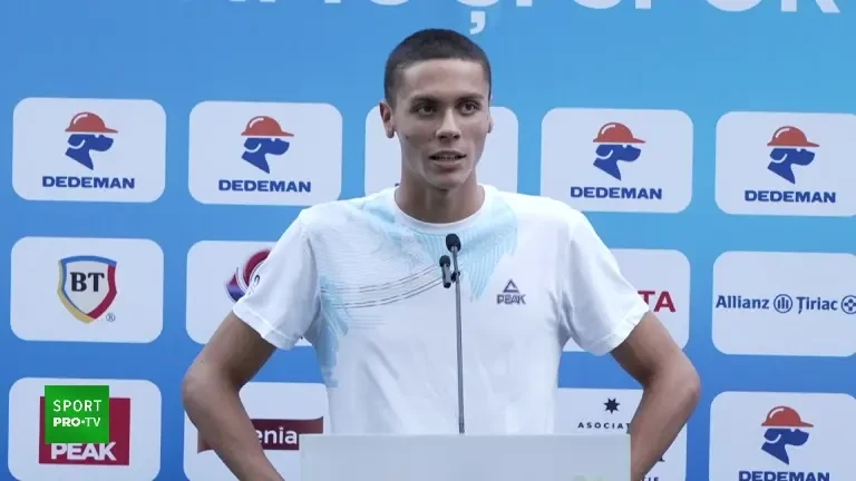 David Popovici, la Casa României din Paris (1 august 2024)