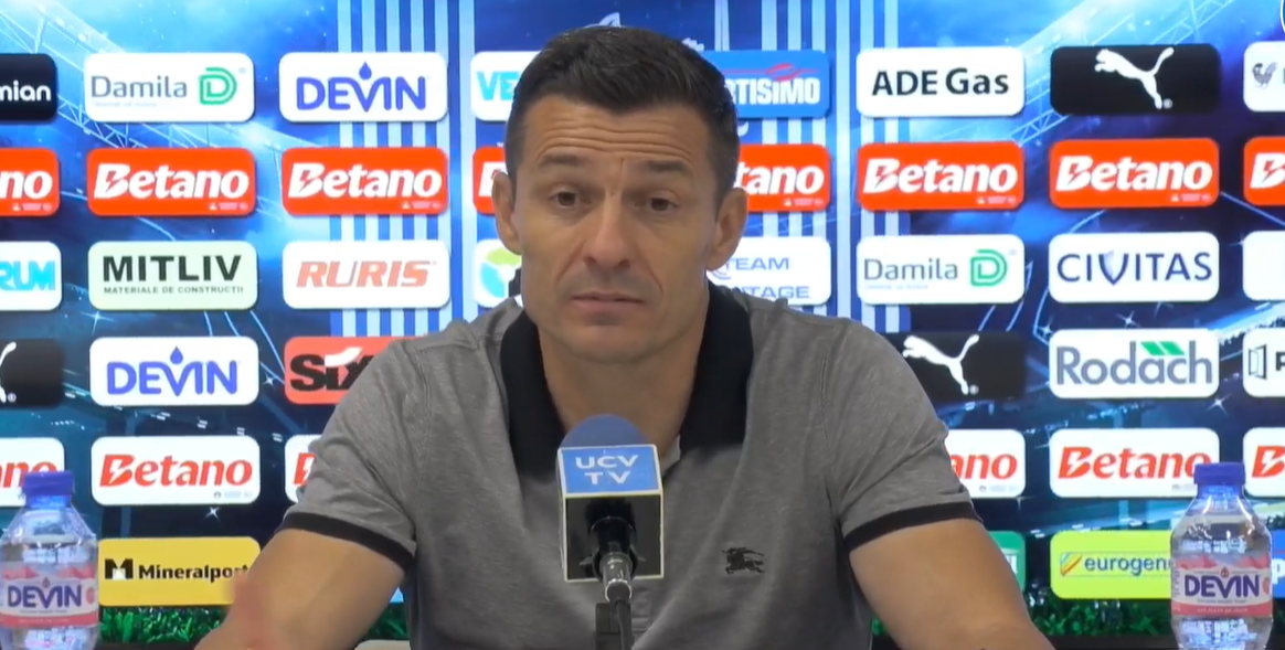 Reacția lui Costel G&acirc;lcă după eliminarea Universității Craiova din Conference League: Frustrarea mea e mare! At&acirc;t am putut