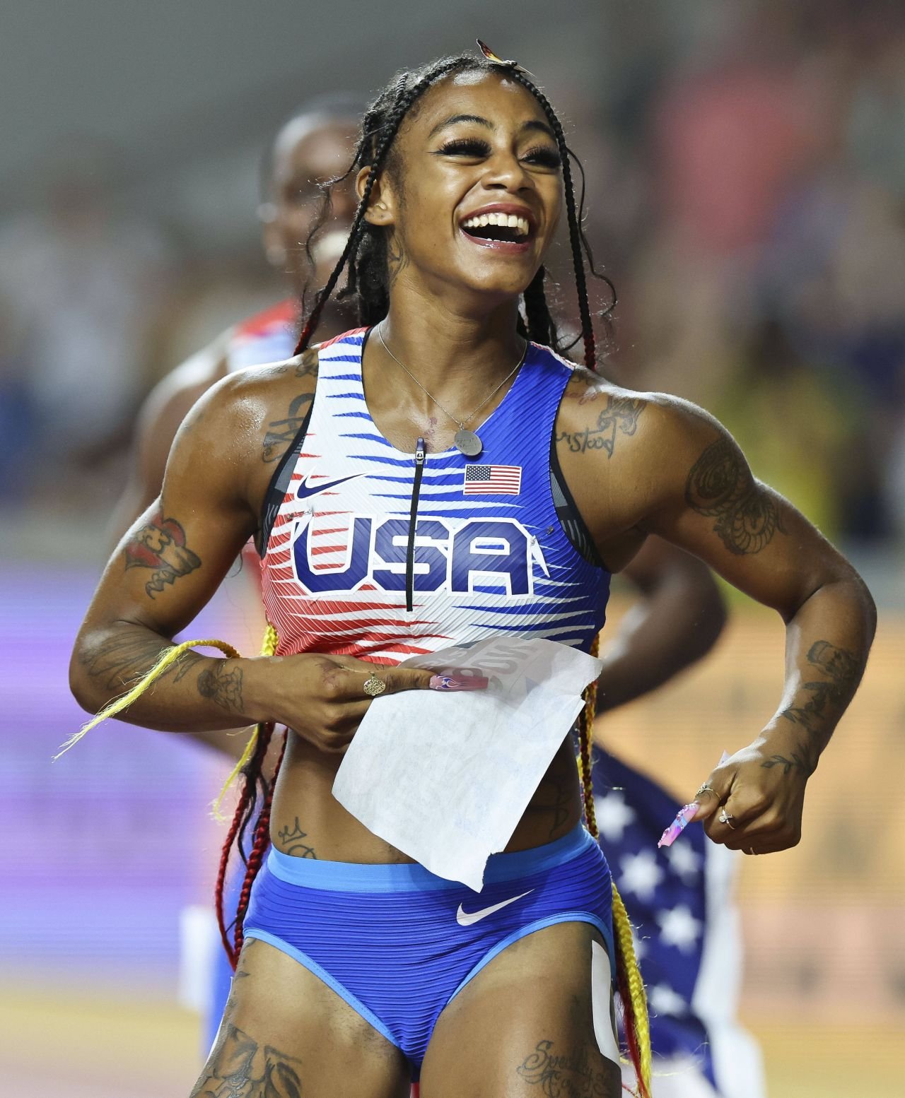 Sha'Carri Richardson, marea favorită azi la aurul olimpic de la 100 m, este o apariție! Piercing-uri și tatuaje peste tot + o suspendare pentru canabis_10