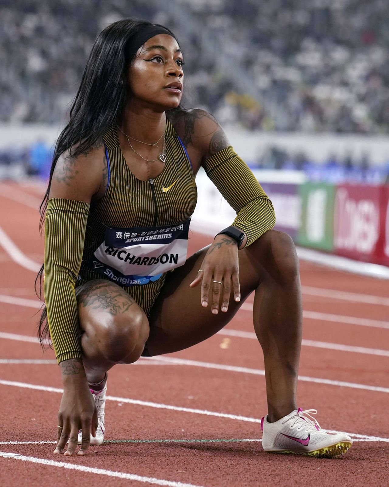 Sha'Carri Richardson, marea favorită azi la aurul olimpic de la 100 m, este o apariție! Piercing-uri și tatuaje peste tot + o suspendare pentru canabis_41