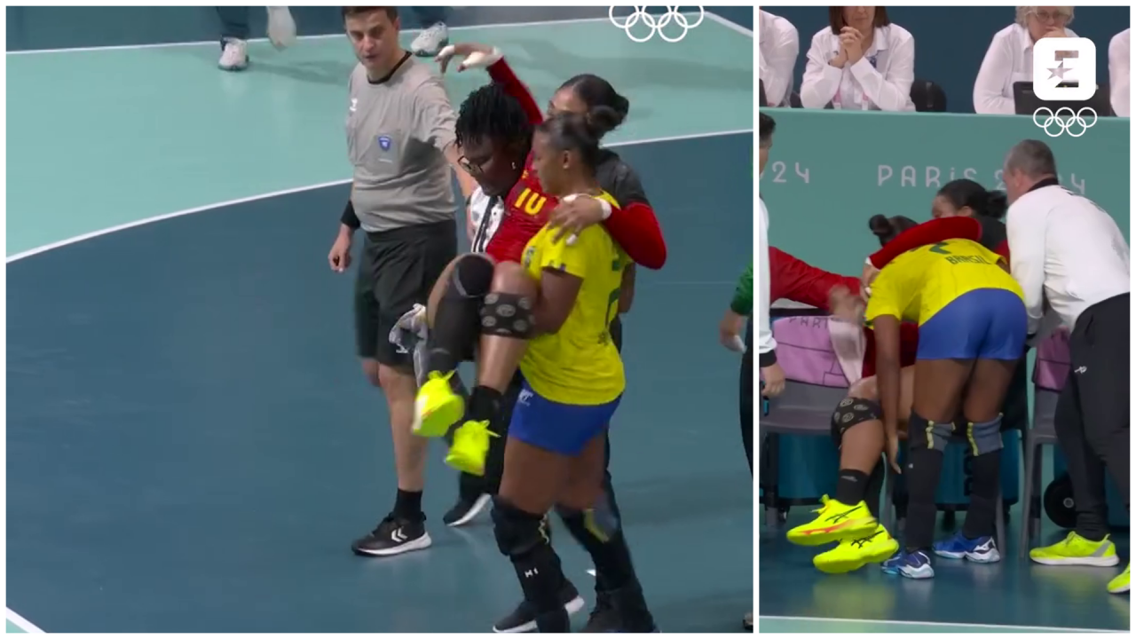 Episod emoționant la Jocurile Olimpice! Albertina Kassoma a căzut la păm&acirc;nt, dar o adversară a sărit imediat &icirc;n ajutor! Ambele joacă &icirc;n Rom&acirc;nia