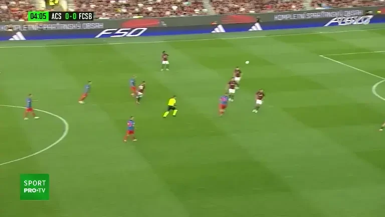 Sparta Praga - FCSB (min. 10) Ocazie FCSB. Băluță șutează pe lângă poartă