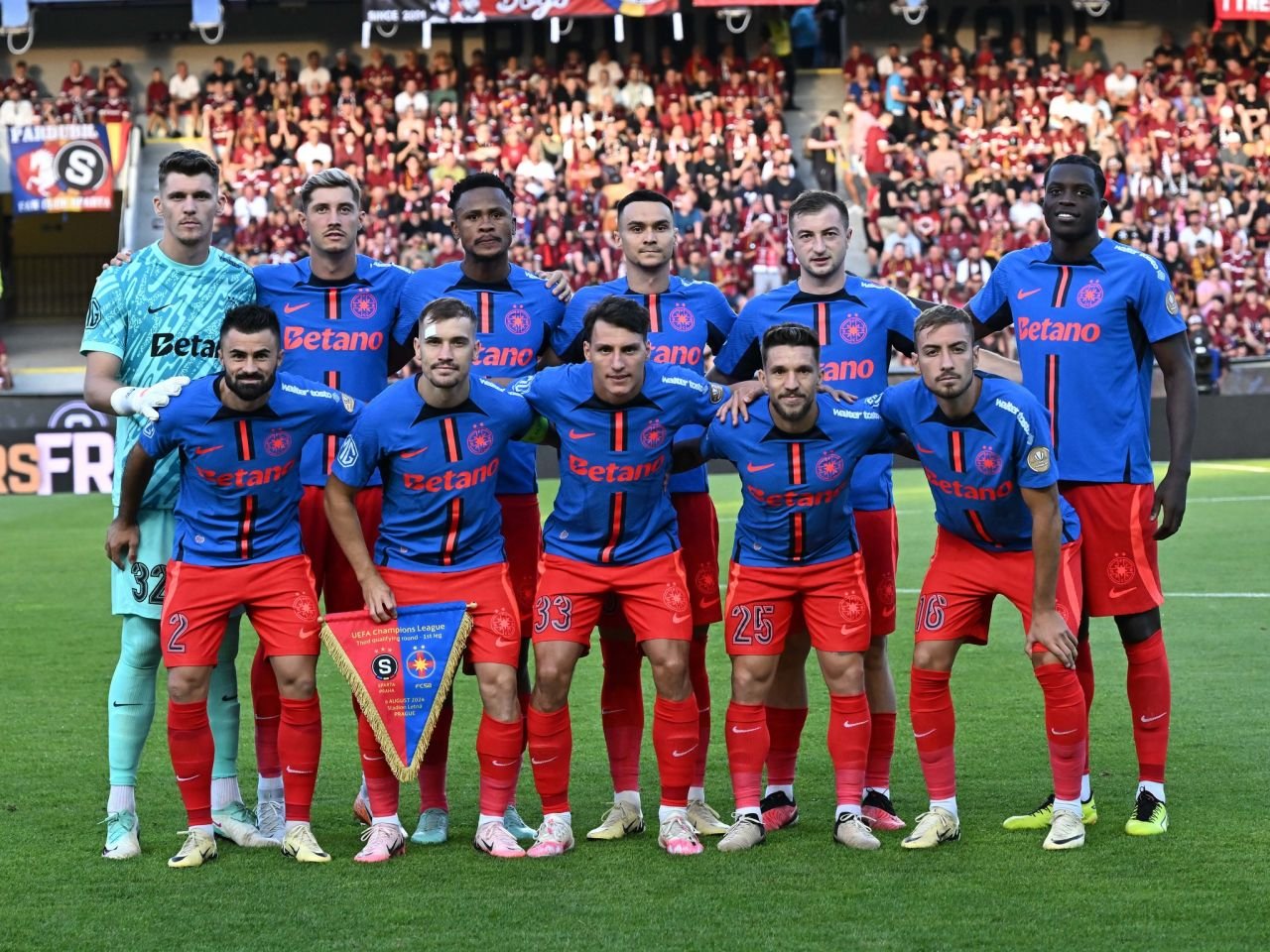 Retur de foc! FCSB o întâlnește, pe teren propriu, pe Sparta Praga marți, de la ora 21:30, în direct pe VOYO și PRO TV