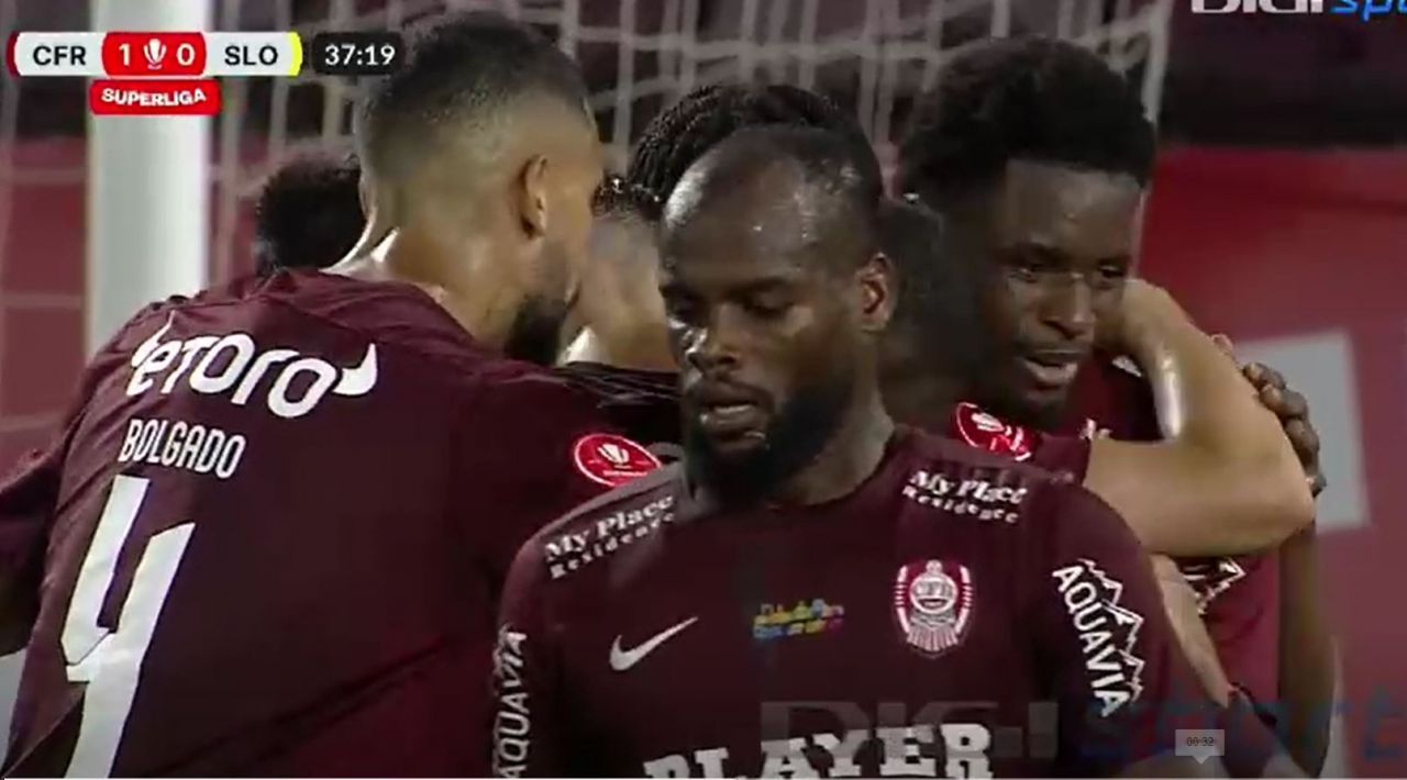 CFR Cluj – Unirea Slobozia 3-0! Louis Munteanu, eroul ardelenilor în Gruia_1