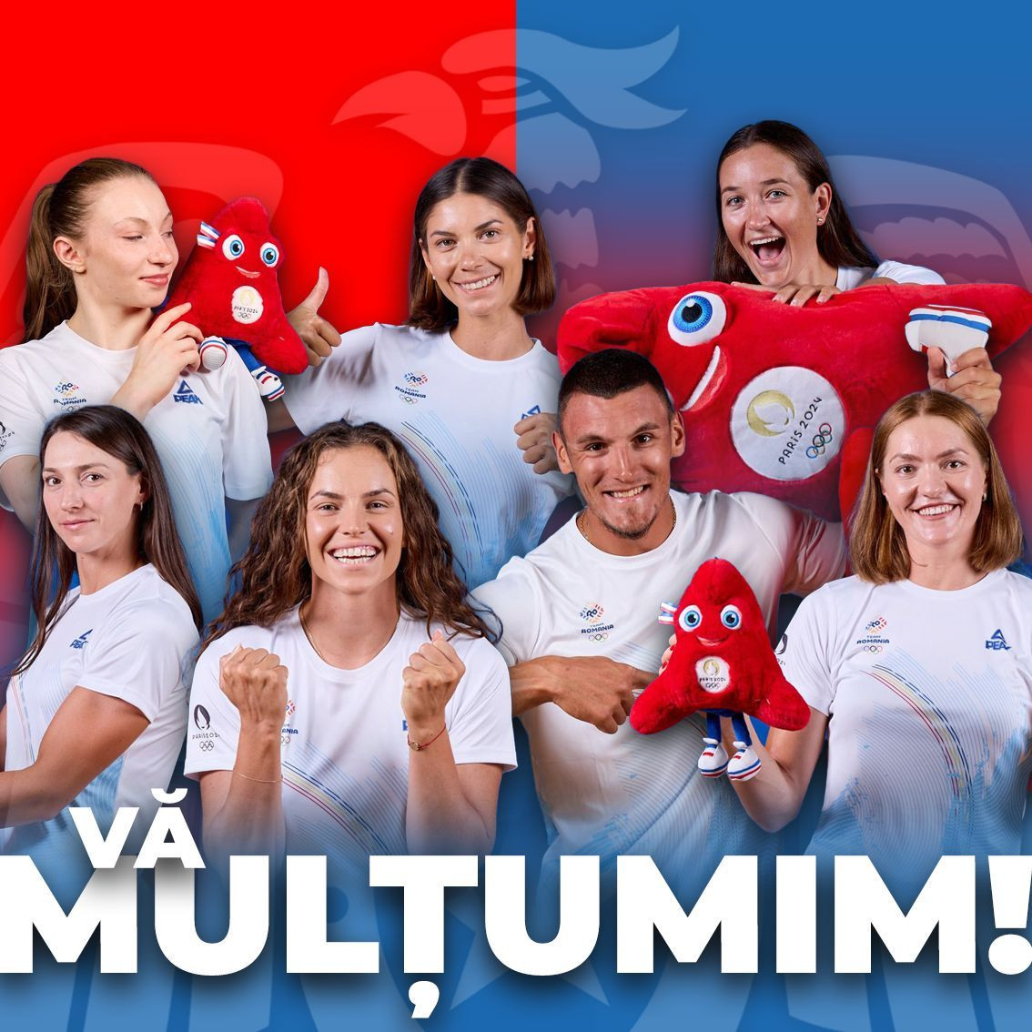 Replica Stelei după ce Dinamo și-a prezentat campionii olimpici de la Paris!