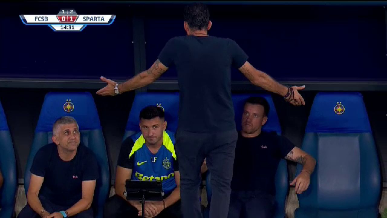 Nu l-ai văzut așa niciodată! Elias Charalambous, un car de nervi în FCSB - Sparta Praga_1