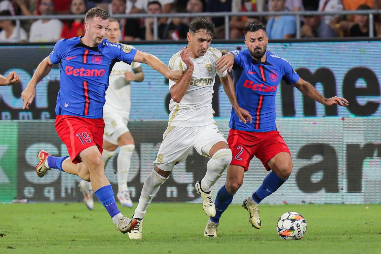 Rezumatul meciului FCSB - Sparta Praga 2-3, transmis de VOYO și Pro TV